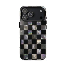 Phone Ink - Case for iPhone/Galaxy/Pixel - Shimmering Checkerboard Tiles