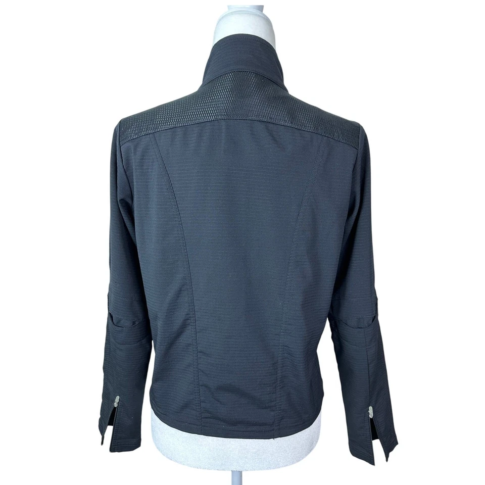 Chaqueta negra para mujer Nike Sphere Dry talla S 4/6 cremallera completa malla hombros Foto 2 de 4