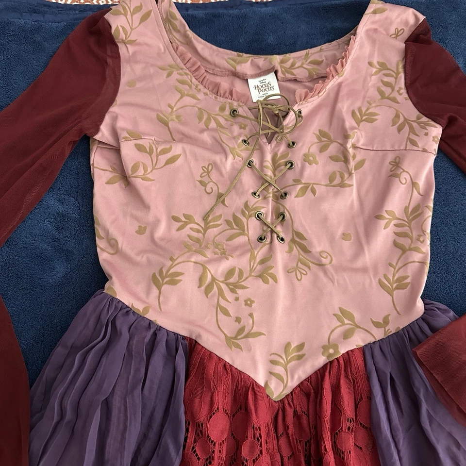 Disney Hocus Pocus Dress SMALL Sarah Sanderson Costume Adult Halloween - Image 2 of 4