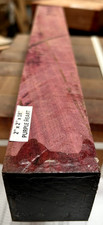 ONE KILN DRIED EXOTIC PURPLEHEART TURNING BLANK LUMBER WOOD 2 X 2 X 18" CCC