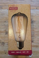 60W 320LM E27 ES Rustic vintage style squirrel cage warm light lamp bulb 1000hr