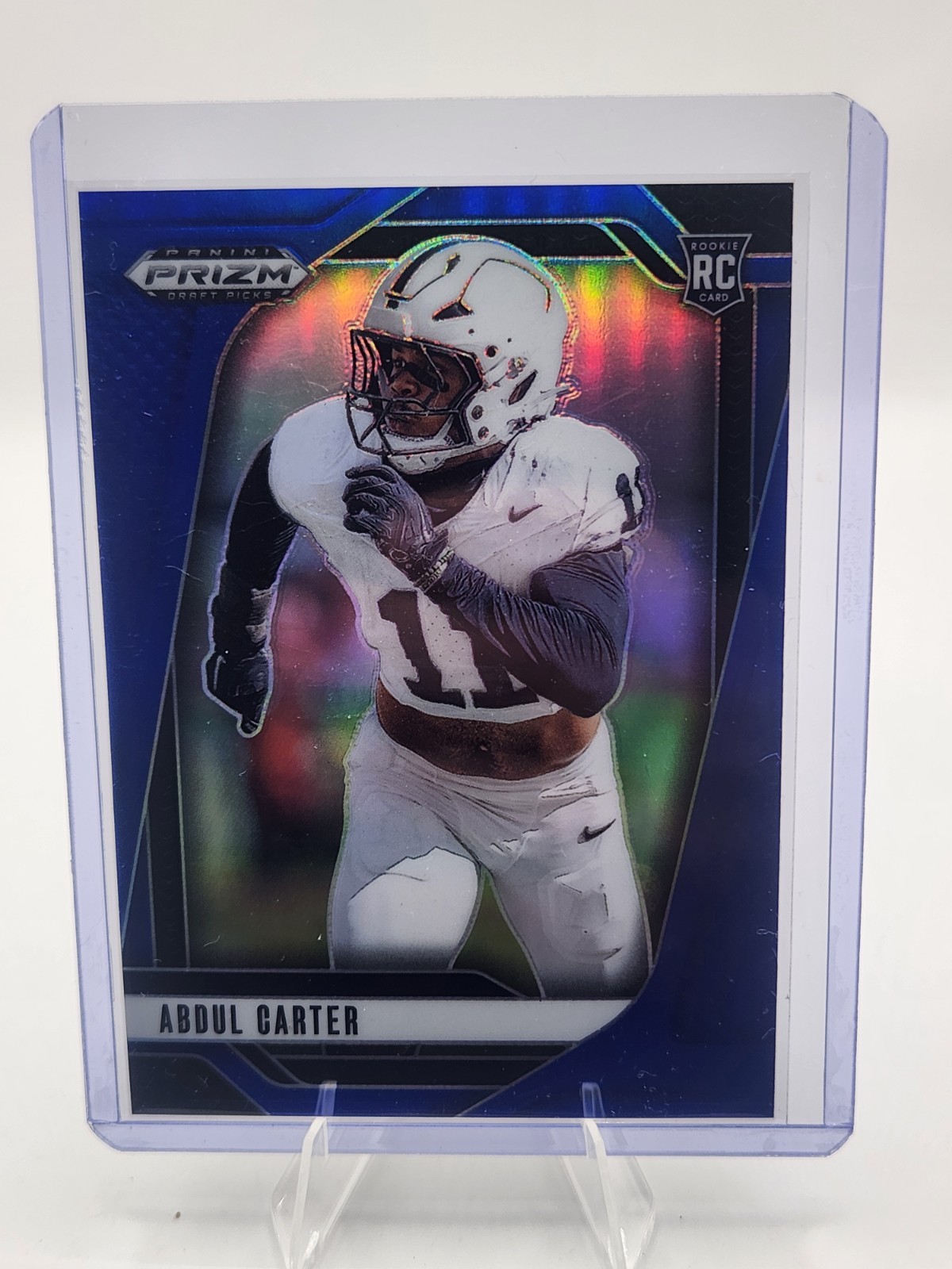 2025 Prizm Draft Picks Prizm Abdul Carter RC #102 Blue Prizm Parallel #/249