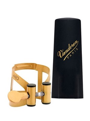 Vandoren MO Altsaxophon Blattschraube und Kappe LC57AP - Aged Gold Finish