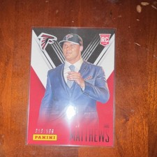 Panini 2014 Father's Day Jake Matthews Rookie Falcons #55 /599 Football Card. rookie card picture