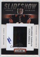 2012 Rookies & Stars Rookie Slideshow Signatures 50/50 Mohamed Sanu #23 Auto i5f