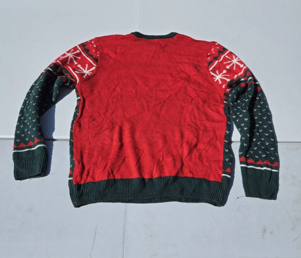 Budweiser лошадей Рождественский свитер мужской L уродливый свитер - Изображение 2 из 3