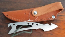 Skeleton Knife and Leather Sheath New