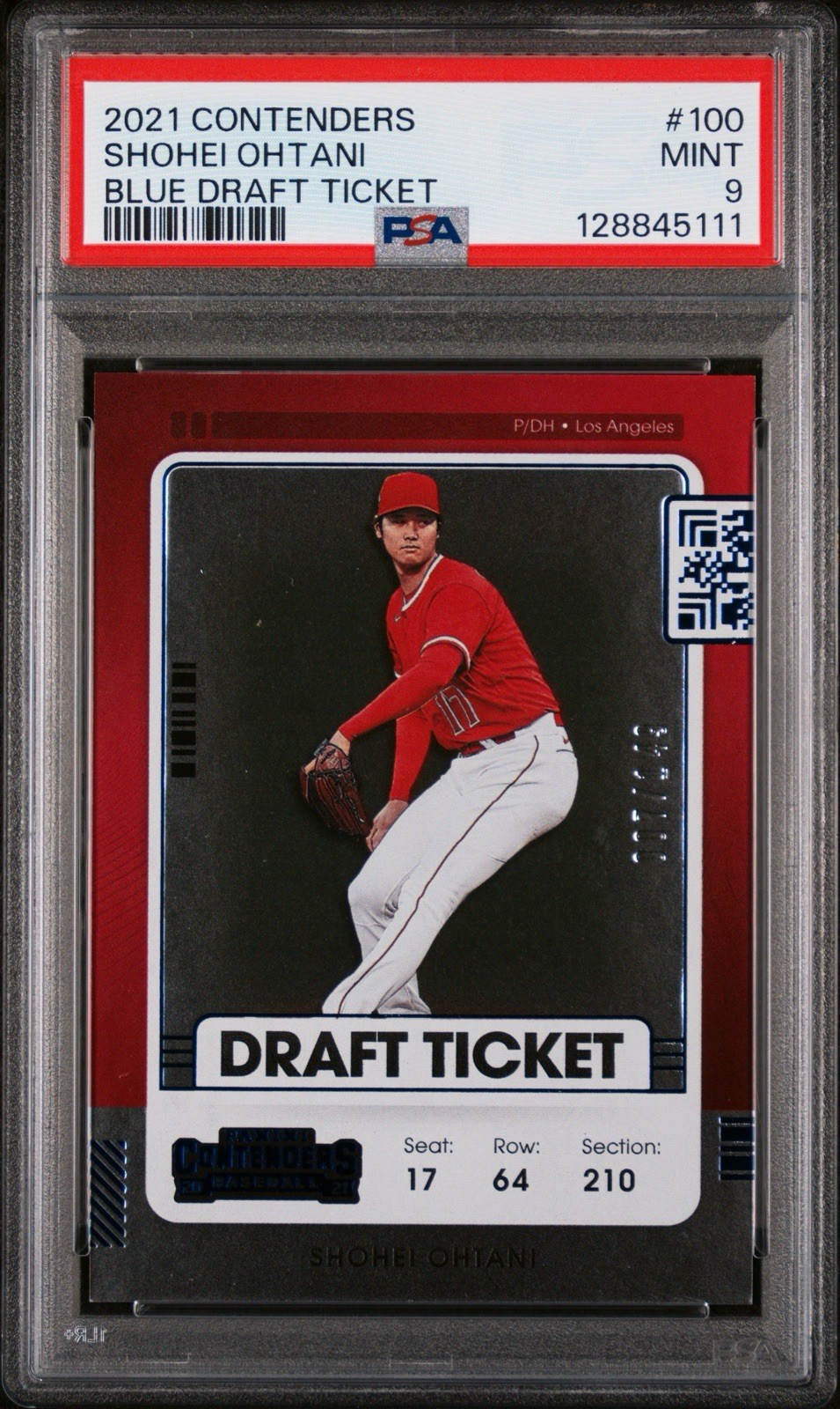 Panini Blue Shohei Ohtani front