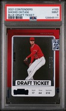 2021 Panini Contenders Baseball Draft Ticket Blue /149 Shohei Ohtani #100 PSA 9