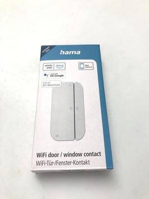 Hama WiFi Tuer-Fenster-Kontakt (ohne Hub, Fenster-/Tuer-Sensor mit Magnetkontakt