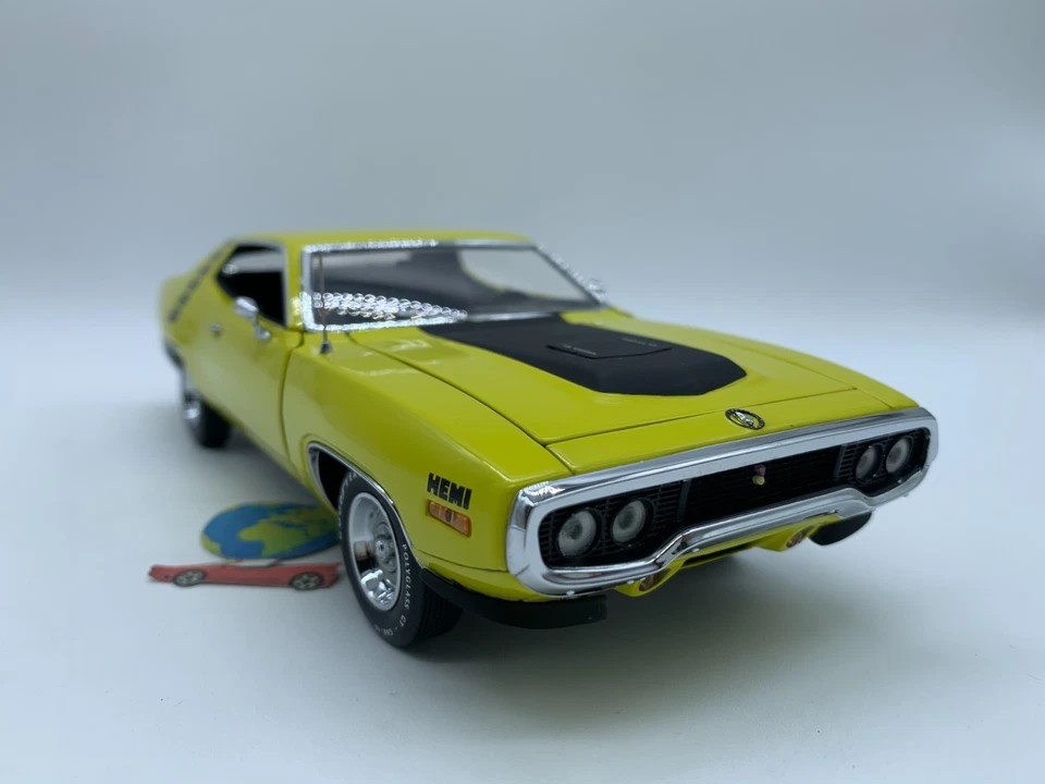 Franklin Mint Plymouth Road Runner 440-6 1971 , in scala 1:24, (3178) , vintage - Immagine 3 di 4