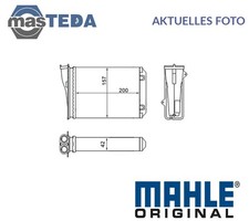 AH 274 000S WÄRMETAUSCHER INNENRAUMHEIZUNG MAHLE ORIGINAL FÜR PEUGEOT 208 I
