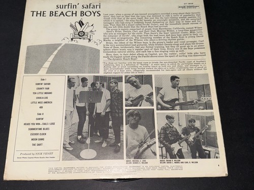 THE BEACH BOYS * Surfin' Safari LP * ERROR COVER - Duophonic Stereo * RARE 1962 - Bild 8 von 14