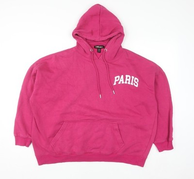 Pink Vanilla Damen Pink Paris Pullover Hoodie Gr. M Baumwollmischung