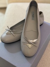 PRADA - Leather Flats. BRAND NEW. Size - 37,5