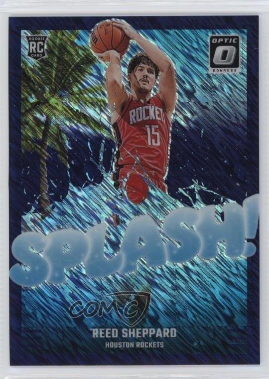 2024 Donruss Optic Splash! Purple Shimmer Prizm Reed Sheppard #13 Rookie RC 11ng