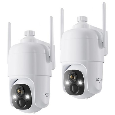 360° PTZ Cameras Wireless Outdoor WiFi, 2K Battery Powered Home Indoor, Spotl...