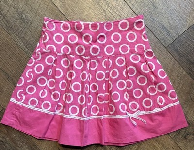 Girls Pink Circle Print Skirt Size 6X 7 NWOT Spring Easter The Children s Place