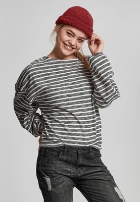Ladies Oversize Stripe Pullover gestreifter Pulli | Urban Classics | TB1837