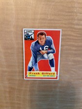 1956 TOPPS FOOTBALL #53 FRANK GIFFORD!! NICELY CENTERED!! $1 SHIPPING!!