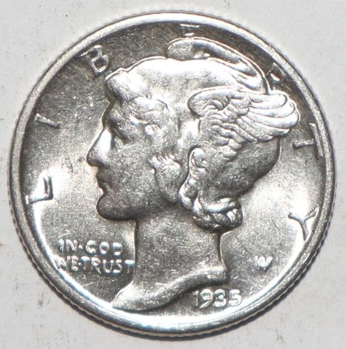 1935 Mercury Dime UNC UNCIRCULATED (C204)