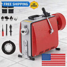 Portable Electric Drain Cleaner Machine, 500W Heavy-Duty Sewer Snake Auger