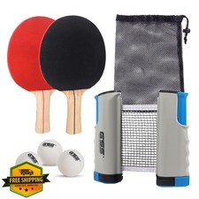 GSE Games and Sports Expert Ping Pong Net Set Grey