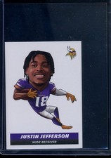 2021 Panini BIG HEAD Mini Sticker #409 JUSTIN JEFFERSON Vikings