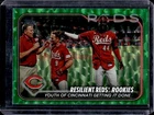 2024 Topps Resilient Reds Rookies: Youth of Cincinnati Green Crackle Foil #/499