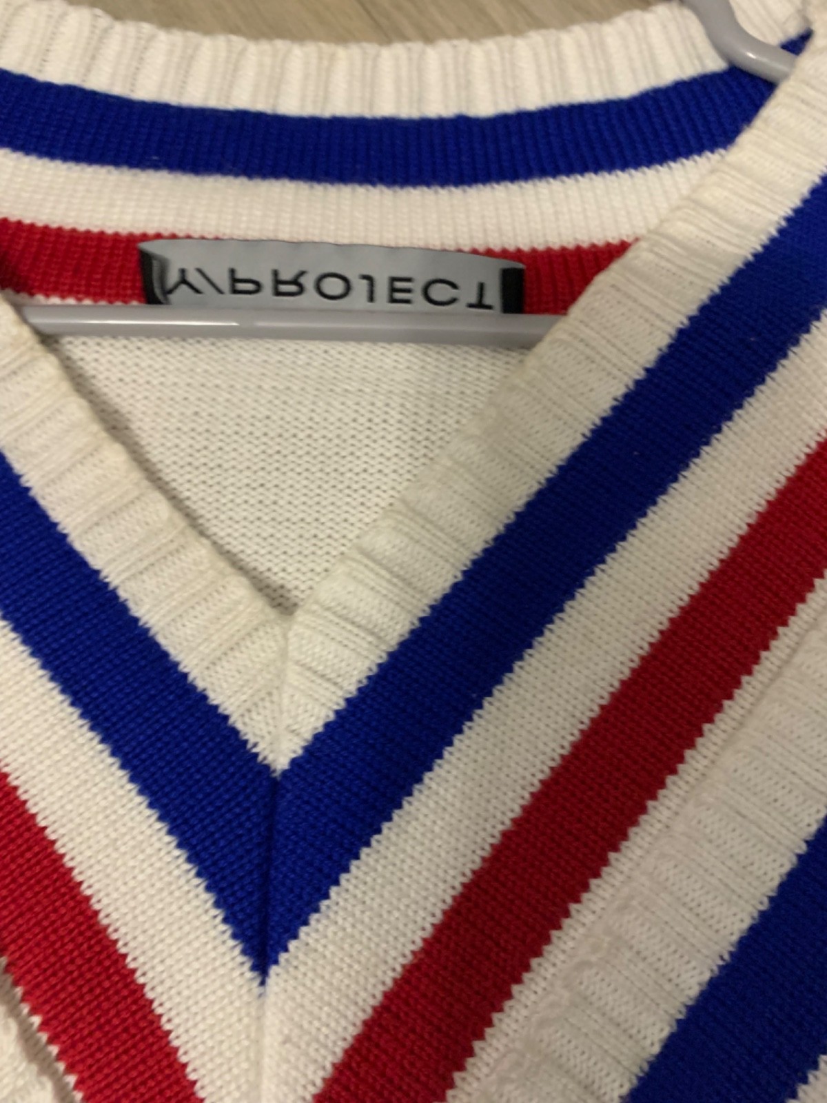 Y Project V Striped PulloverMulti colored V-neck … - image 5