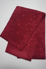 Cherry Blossom Pattern Yukata Obi, Polyester, New, 17.5cm Wide, 355cm Length