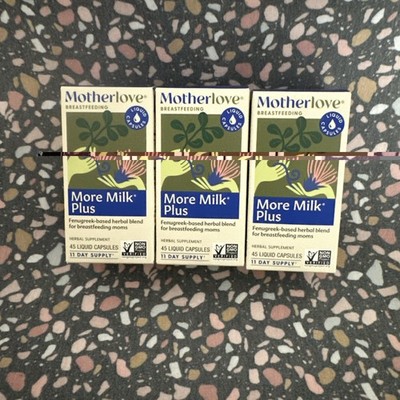 Motherlove More Milk Plus Lactation Supplement - 45 Liquid Capsules - 3 Pack
