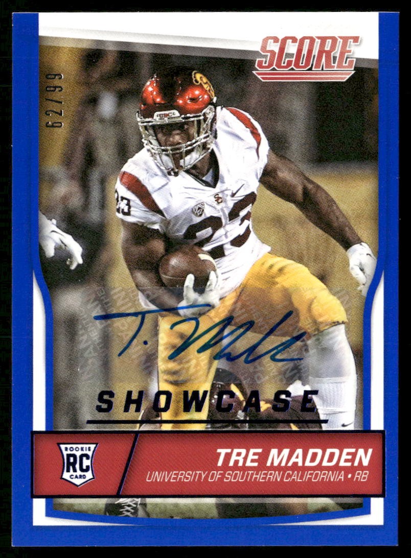 Tre Madden 2016 Score Rookie Signatures Showcase #355 #/99 - USC Trojans