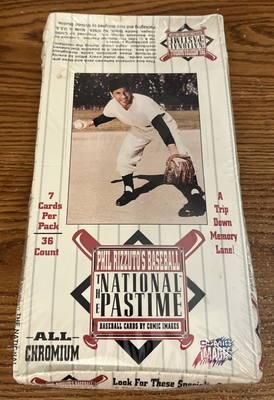COMIC IMAGES  WAX BOX NATIONAL PASTIME 1995 BASEBALL PHIL RIZZUTO 36 Packs Rare!