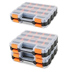 34-Compartment Double-Side Organizer - 3-Pack Small Parts Storage