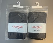Cat  Jack 2 Pack Black Footless Tights Size 4-6 NEW