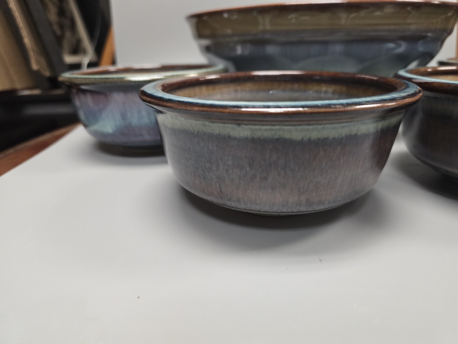 Bill Campbell Pottery Bowl Set / 5 PIECES SALAD BOWL SET 