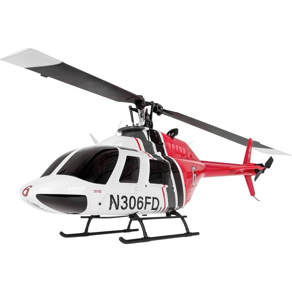 Hélicoptère RC Amewi Bell 206 PRO RtF avec télécommande 2.4GHz et gyroscope de stabilisation