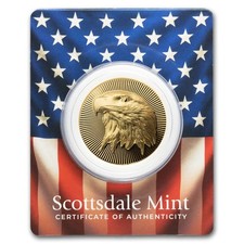 1 oz Gold Round - Scottsdale Mint - Eagle Stacker (In Assay) 4330.79 per troy oz