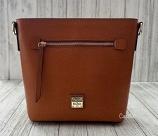 Saffiano Zip Crossbody Convertible Handbag