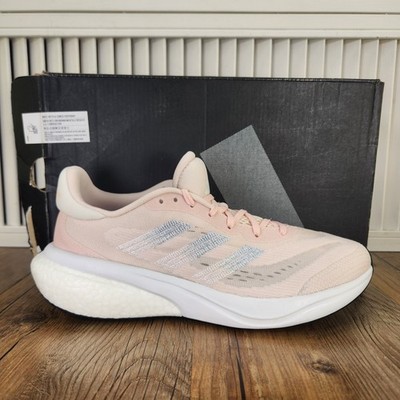 Adidas Supernova 3 Womens Size 8.5 Pink White Running Gym Sneakers Shoes IE4342
