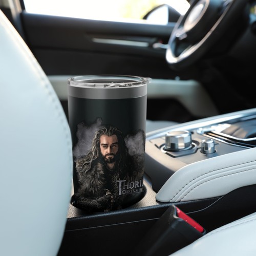 Vaso aislante de acero inoxidable The Hobbit Thorin escudo de roble - Imagen 6 de 7