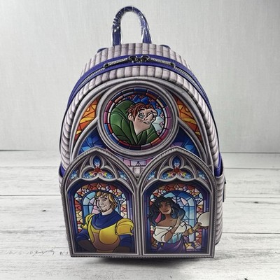 Loungefly Disney The Hunchback of Notre Dame Stained Glass Windows Mini Backpack