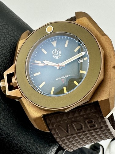 VINTAGE VDB 2024 Zeitschaltuhr T BRONZE 1200m Taucher 48mm Swiss Automatik Komplettset