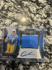 2023 Panini Select -Rookie Signature Swatches Quentin Johnston Silver Prizm /99 