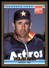 Nolan Ryan 1992 Donruss Coca-Cola Nolan Ryan #21 Houston Astros FREE SHIPPING