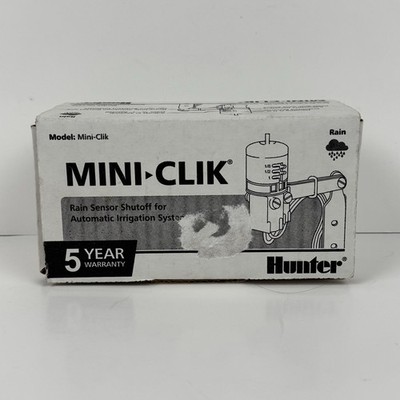 NEW Hunter Mini Clik Rain Sensor Shutoff For Automatic Irrigation Systems