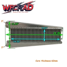 26"x12"Size Intercooler Spec-A Type-2 Universal 3" In/Outlet Polished Aluminum