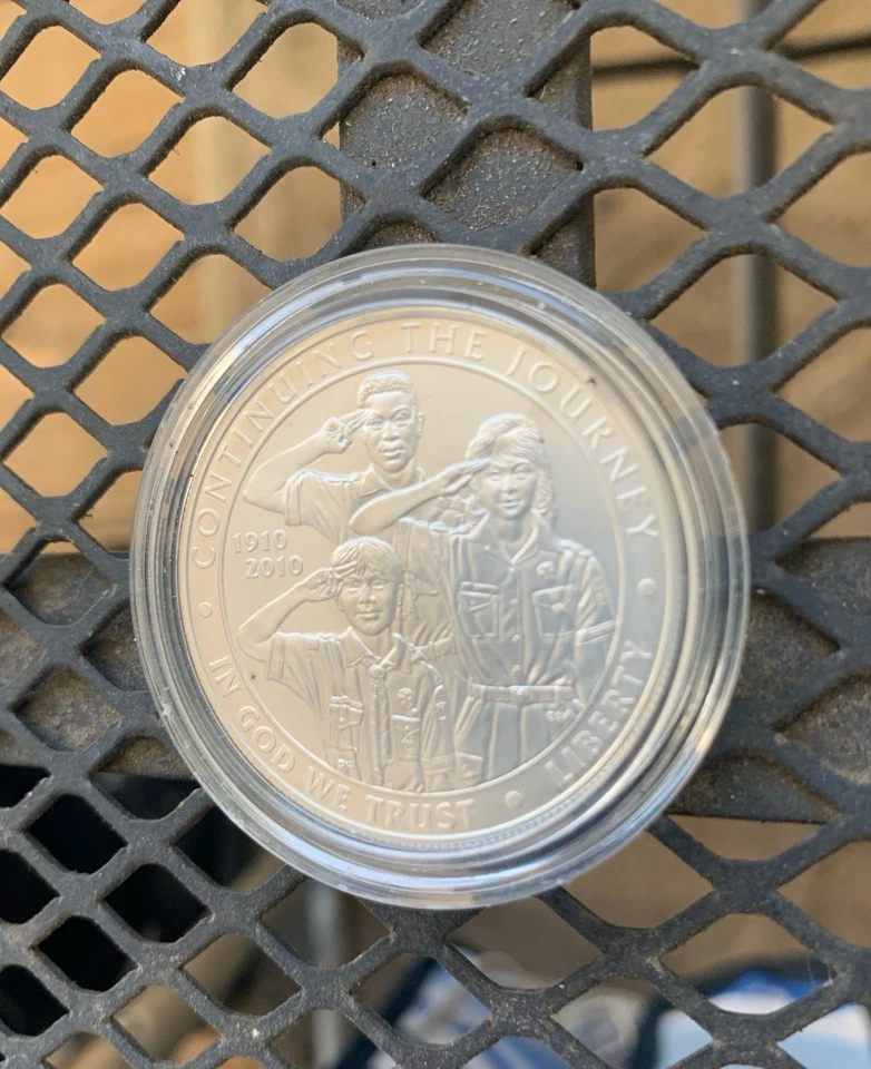 2010-P Boy Scouts of America Centennial Silver Dollar (UNC With Box & COA) - Image 4 of 4