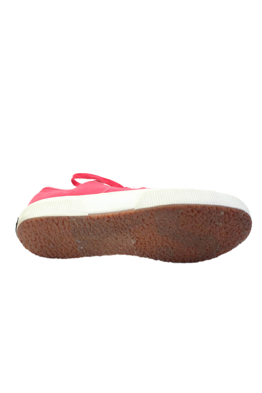 SAOLA Sneakers casual Superga donna punta tonda stringate suola gomma rosso taglia 6 5